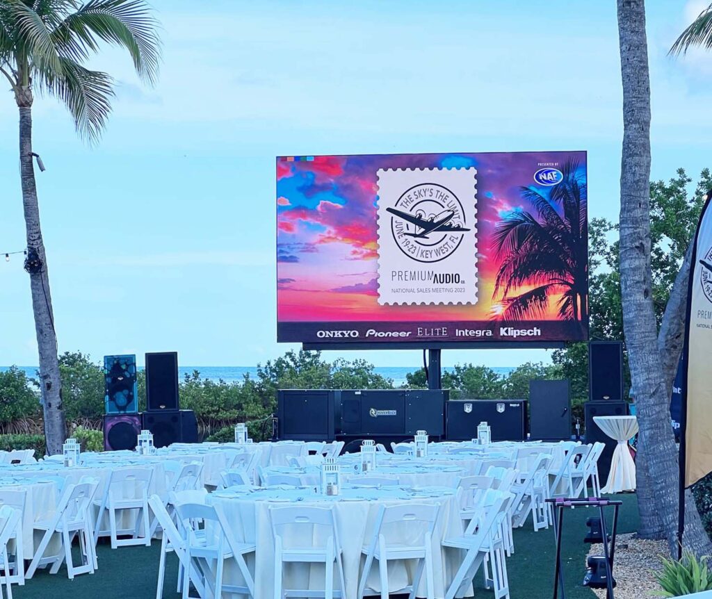10&rsquo; x 17&rsquo; Low Profile Absen Mobile LED Screen Rental for any presentation